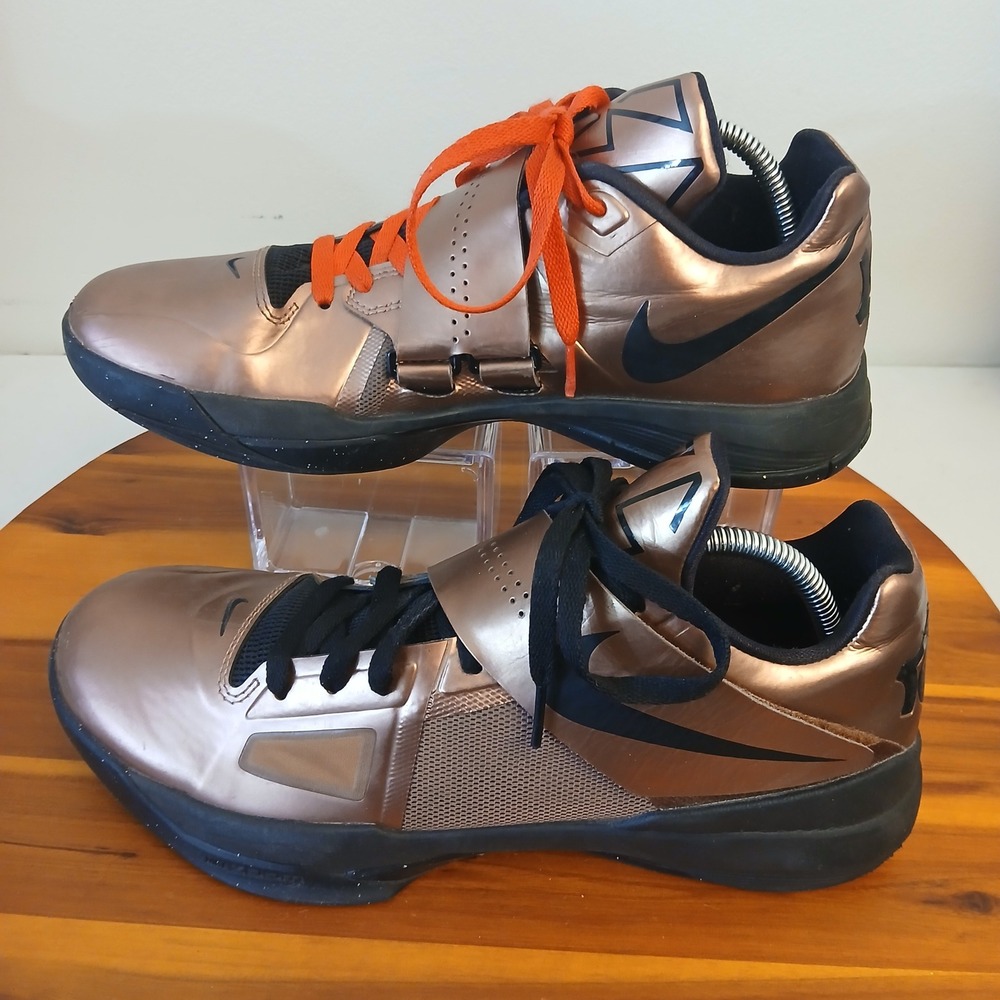 Nike KD 4 IV Christmas Men 10.5 Bronze Basketball Shoes Sneakers FZ5913-800